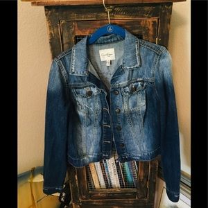 Jessica Simpson denim jean jacket, M